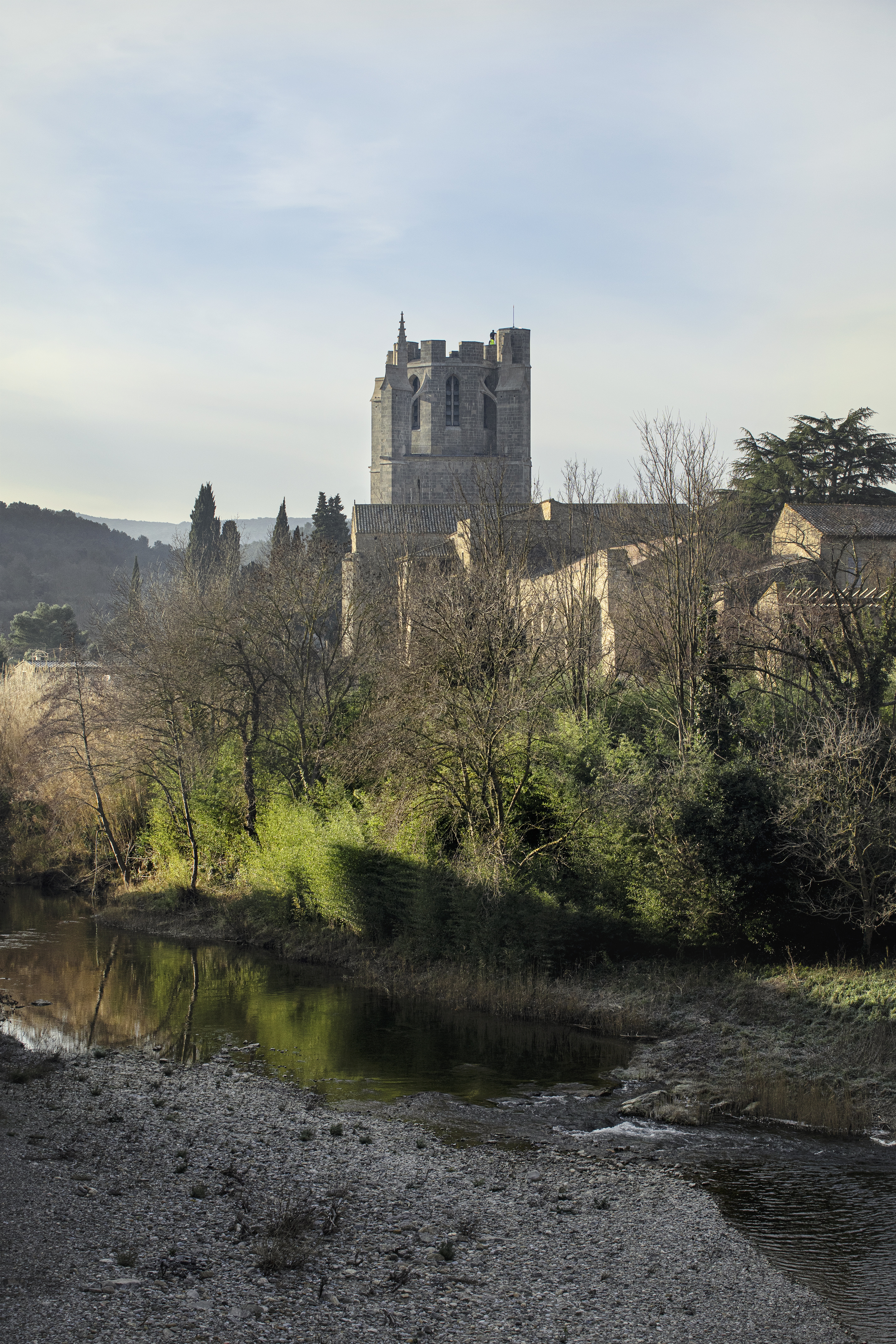 Tour préromane Abbaye de Lagrasse ©Idriss Bigou-Gilles