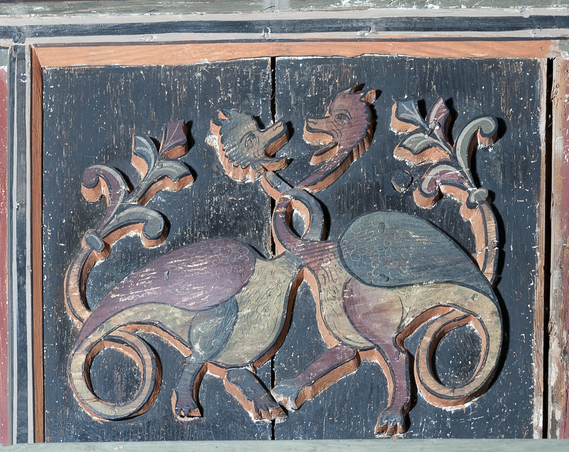 Plafond peint © Georges Puchal/RCPPM