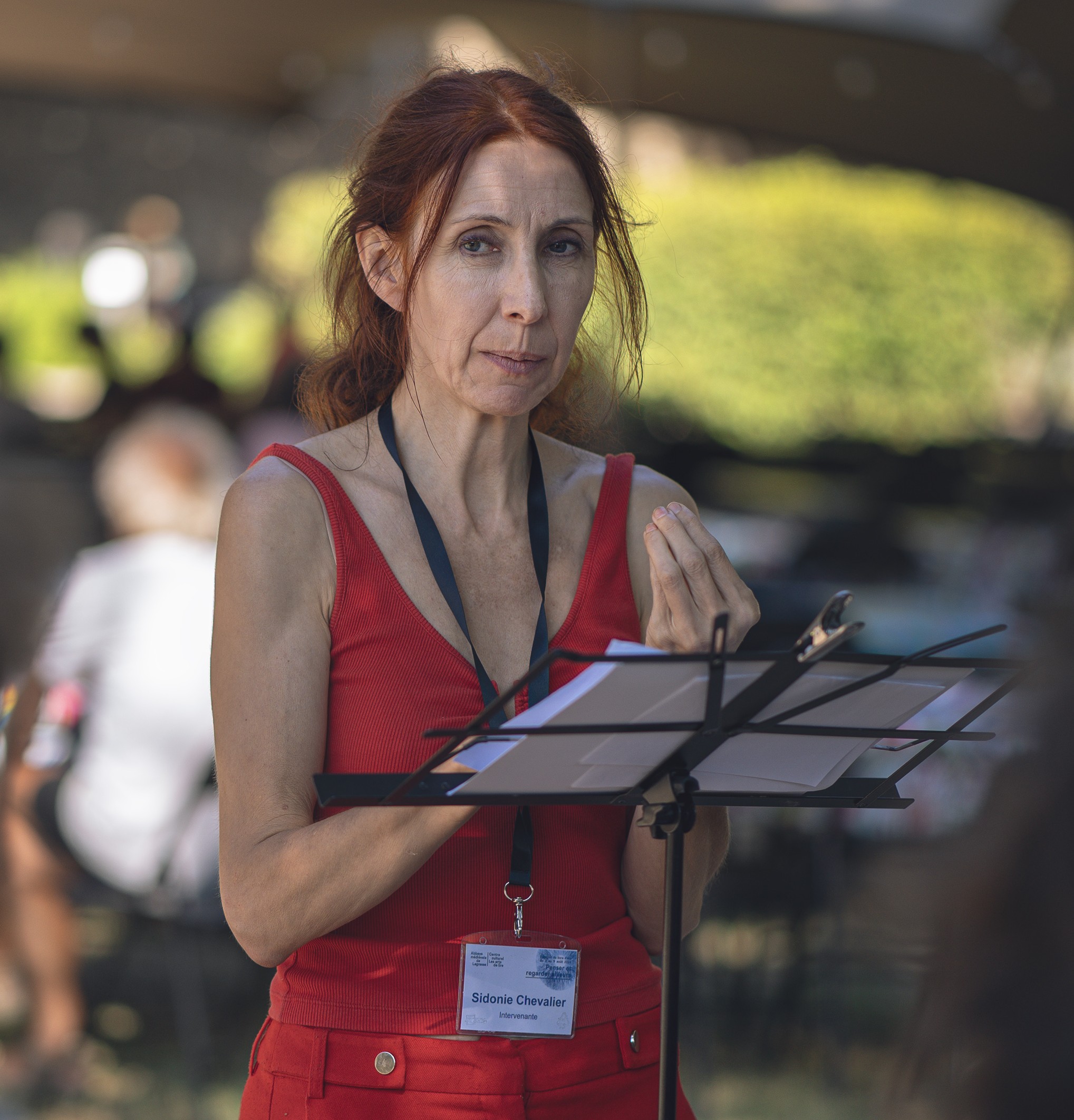 Visite éclectique de l'abbaye - Sidonie Chevalier - Banquet du livre d'été 2025 - © Idriss Bigou-Gilles